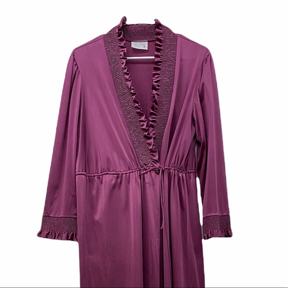 Vintage Intimates & Sleepwear Vintage Jcpenney Robe Satin Maxi Long